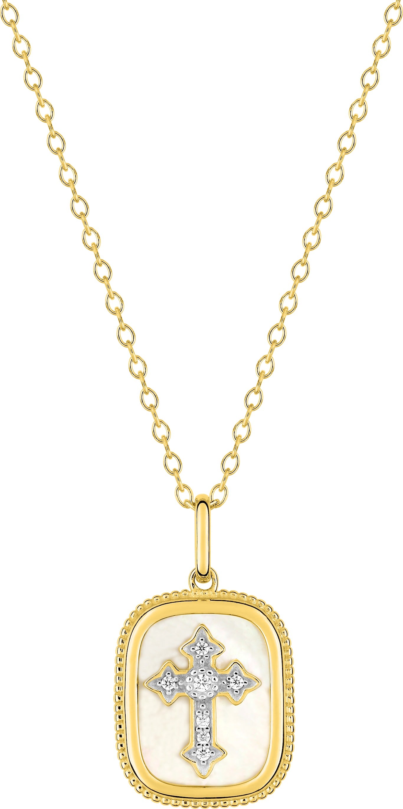 Collier Nacre Croix - Marcel Robbez Masson 132363.1