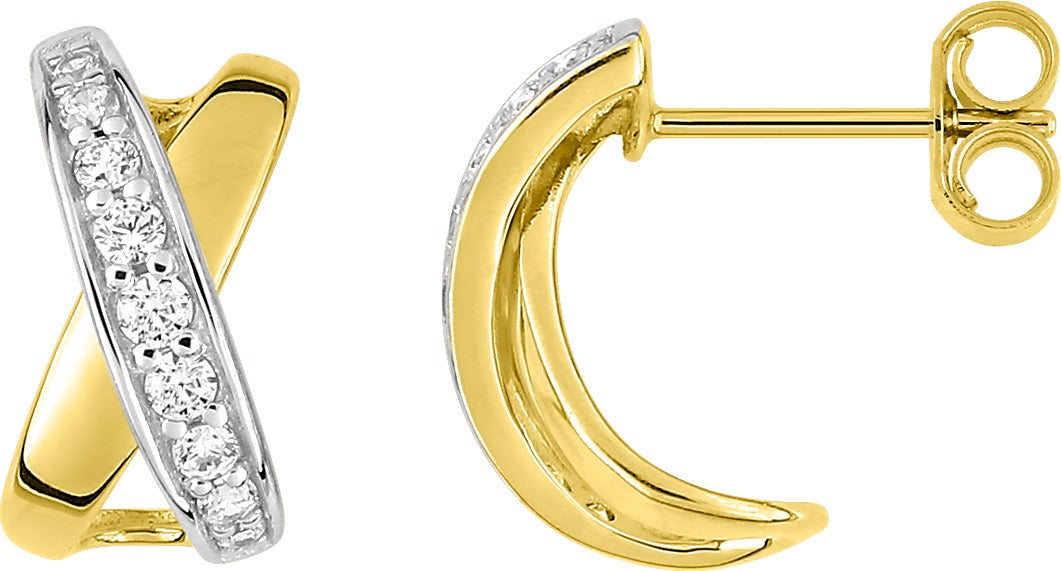 Boucles d'Oreilles Clous X - Marcel Robbez Masson 2.7185.Z3