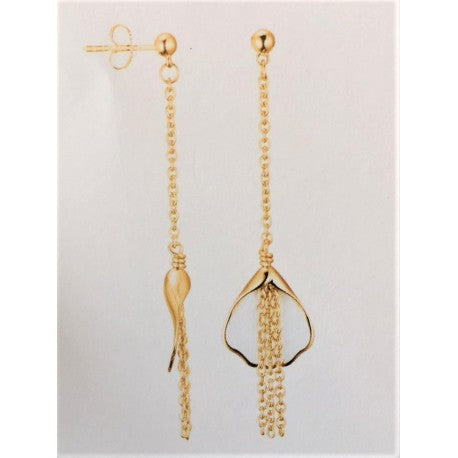 Boucles d'Oreilles Laque Plaque Or by Nina Ricci
