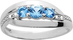 Bague Argent Rhodié & Pierre - Marcel Robbez Masson 307843