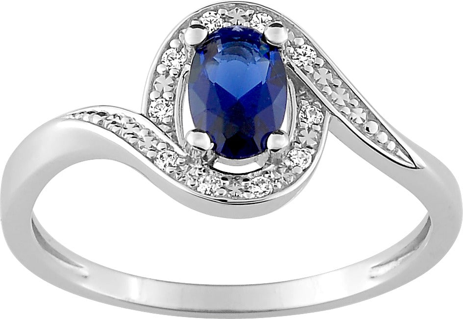 Bague Argent Saphir Synthétique - Marcel Robbez Masson 337641.2
