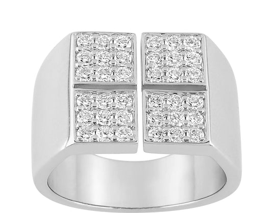 Bague Oxyde Zirconium Argent - Marcel Robbez Masson ASRA250Z