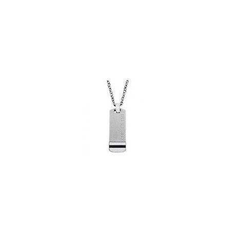Collier Acier Epoxy Noir by Cerruti 1881