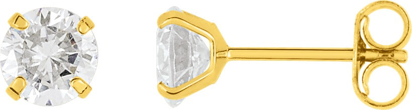 Boucles d'Oreilles Clous Or Jaune - Marcel Robbez Masson IB205JZ