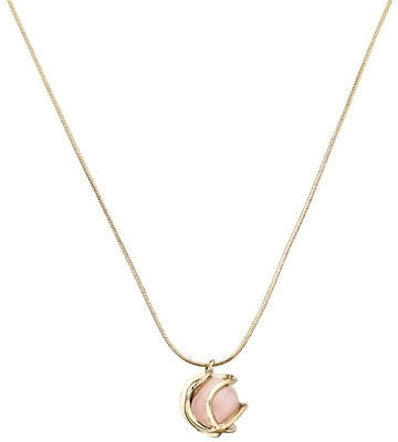 Collier Plaqué Or Quartz Rose by Nina Ricci