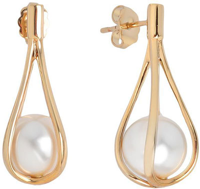 Boucles d'Oreilles Perle Blanche by Nina Ricci