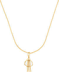 Collier Plaqué Or Résine Blanche by Nina Ricci