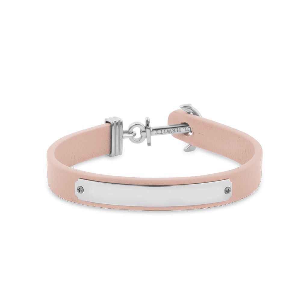Bracelet Ancre Acier Cuir Rose - Paul Hewitt