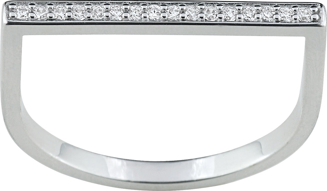 Bague en Oxyde Zirconium Argent - Marcel Robbez Masson S09.05106