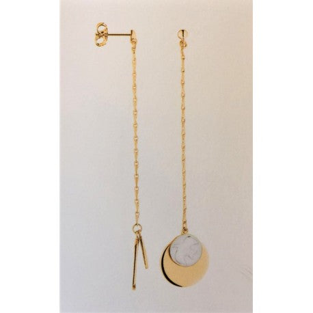Boucles d'Oreilles Laque - Plaque Or by Nina Ricci