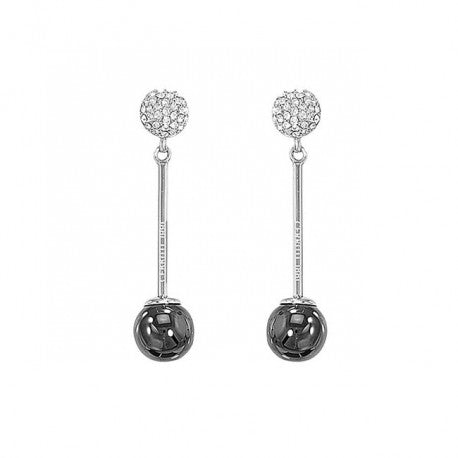 Boucles d'Oreilles Acier Cí©ramique Noire by Cerruti 1881