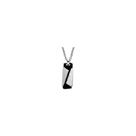 Collier Acier IP Noir by Cerruti 1881