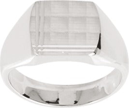 Chevalière Argent Rhodié - Marcel Robbez Masson 337417