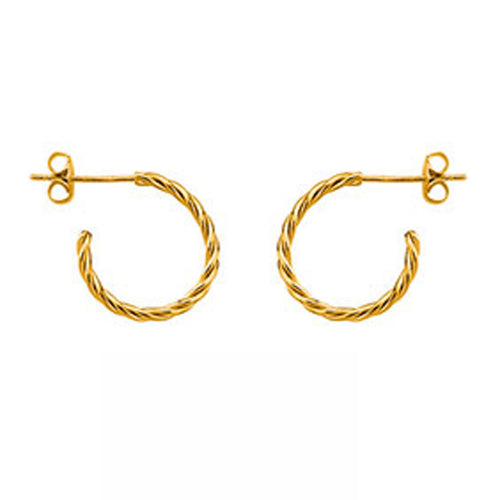 Boucles d'Oreilles Créoles Doré Chad - Bijoux GL