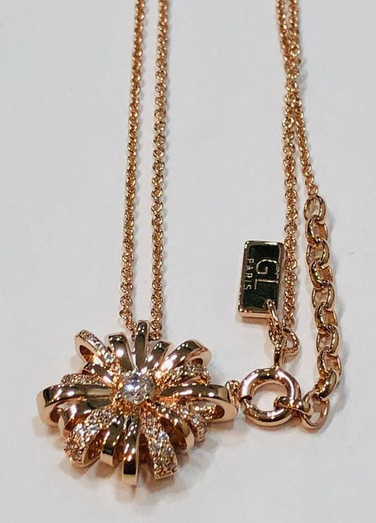 Collier Plaqué Or Rose 70335464008043 - Bijoux GL